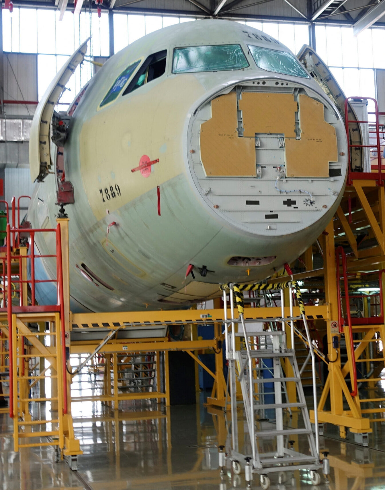 file photo: an a330 aircraft fuselage is seen at the airbus china completion plant in tianjin